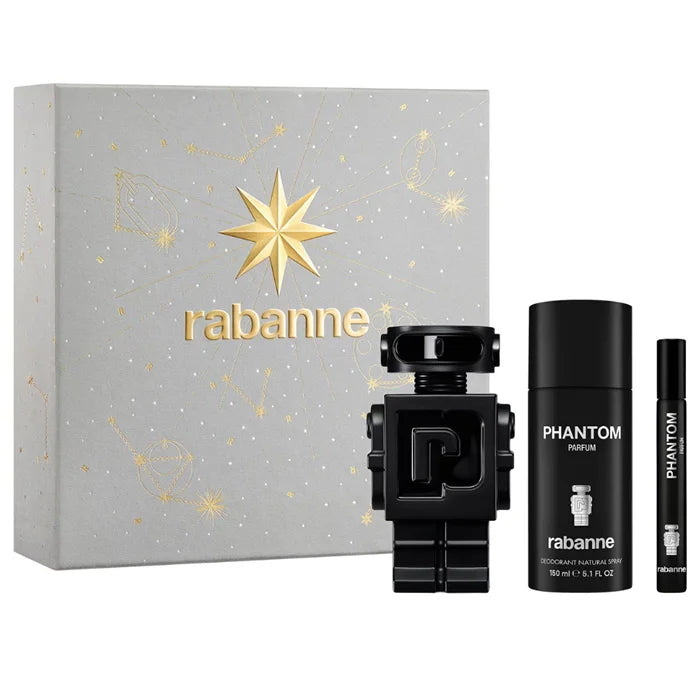 Rabanne Phantom EdP Herren-Geschenkset 100 ml (3-Teilig) - PACO RABANNE