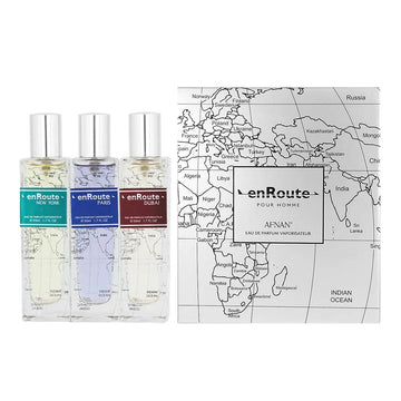 Afnan Enroute Pour Homme New York Damen-Geschenkset 50 ml (3-Teilig) - AFNAN