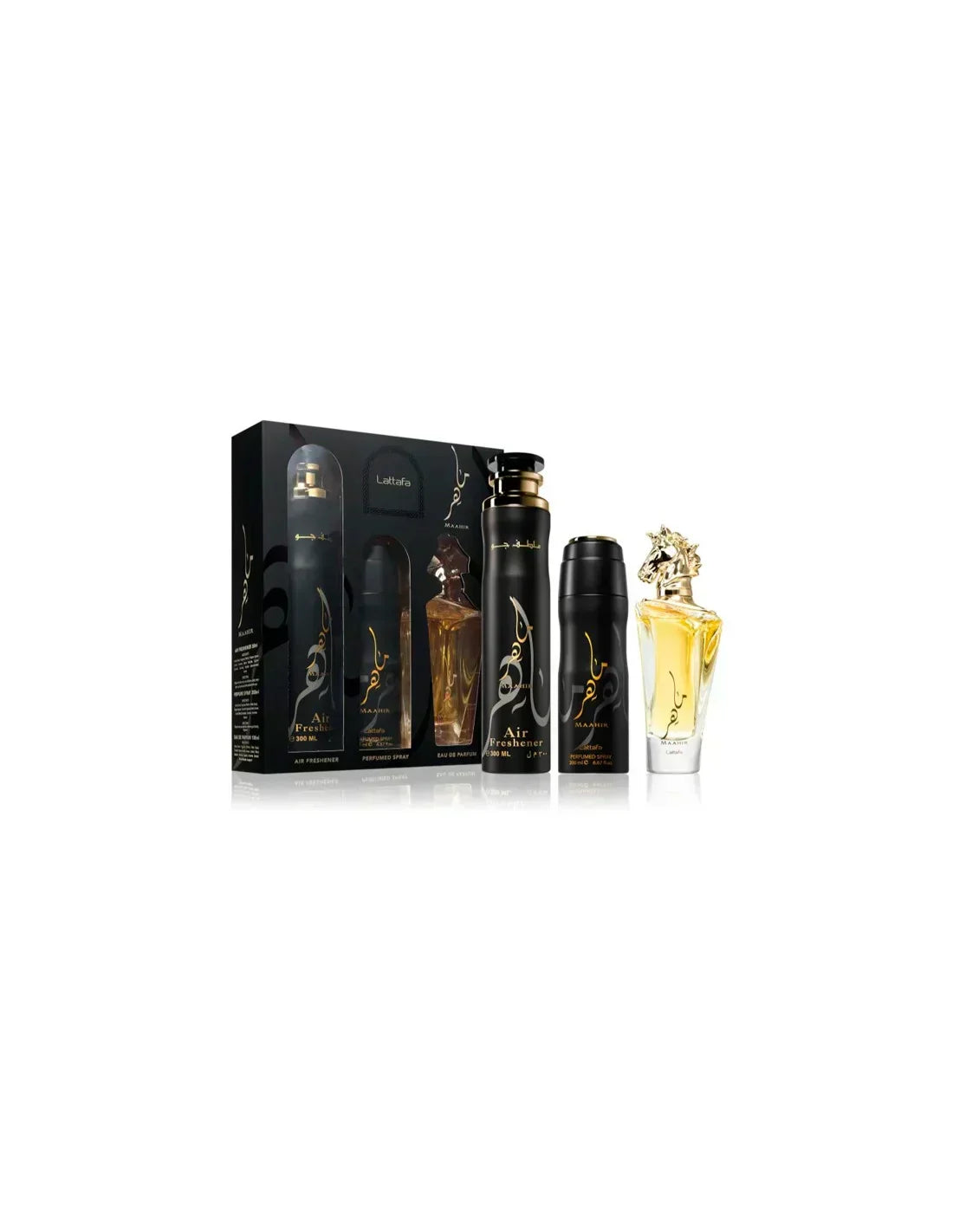 Lattafa Maahir EdP 100 Desodorante 200 Room EdP Unisex-Geschenkset 300 ml - LATTAFA