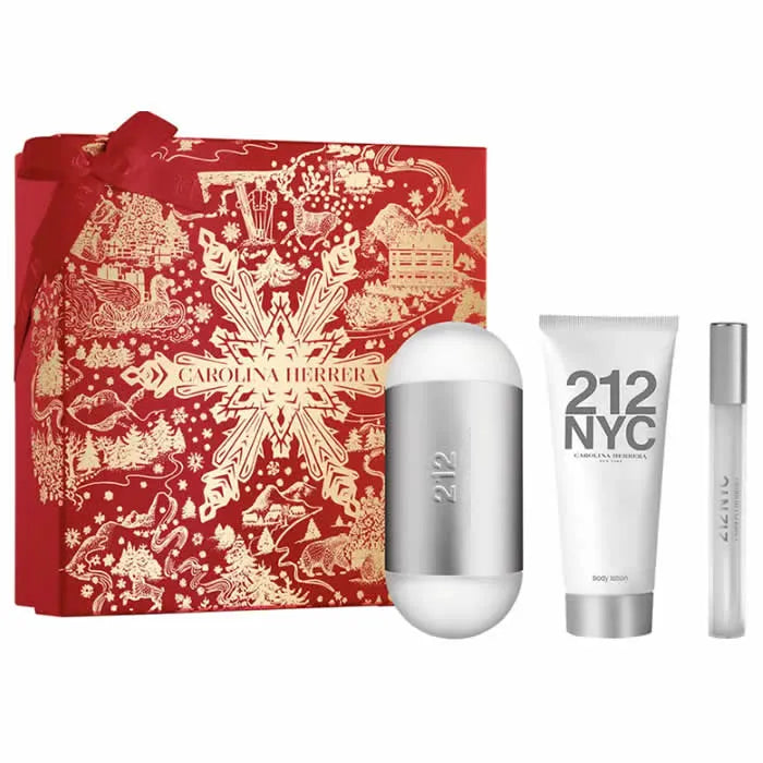 Carolina Herrera 212 Nyc Eau de Toilette 100 ml Unisex-Geschenkset 3-Teilig - CAROLINA HERRERA