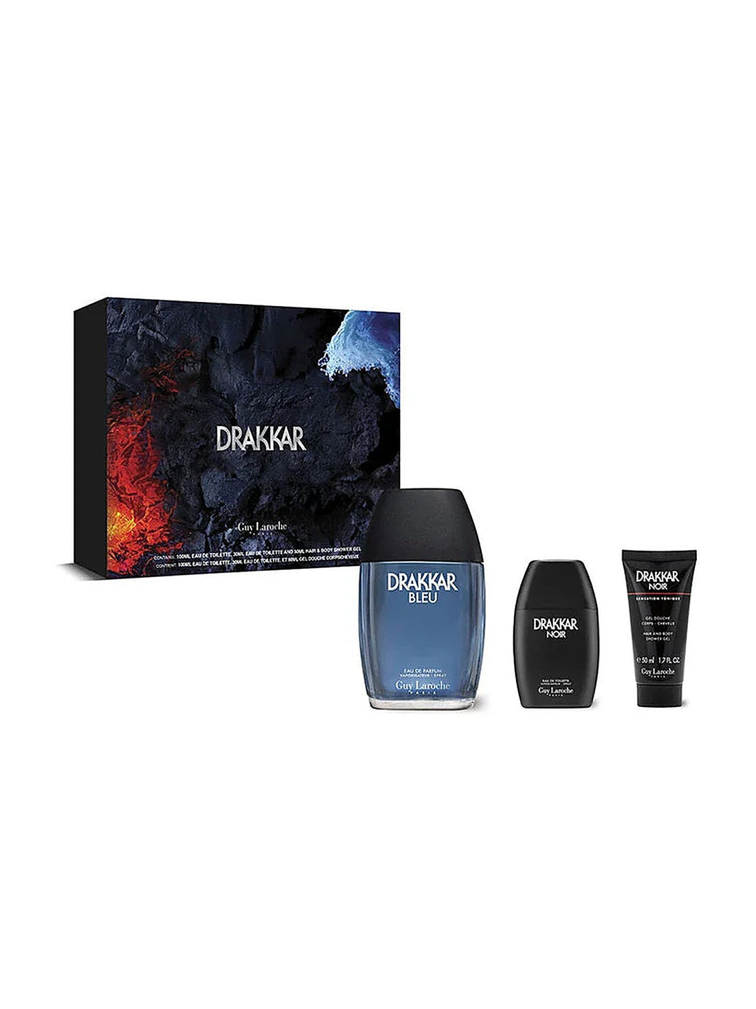 Guy Laroche Drakkar Bleu Estuche 3 Piezas Eau de Parfum Unisexparfum 100 ml