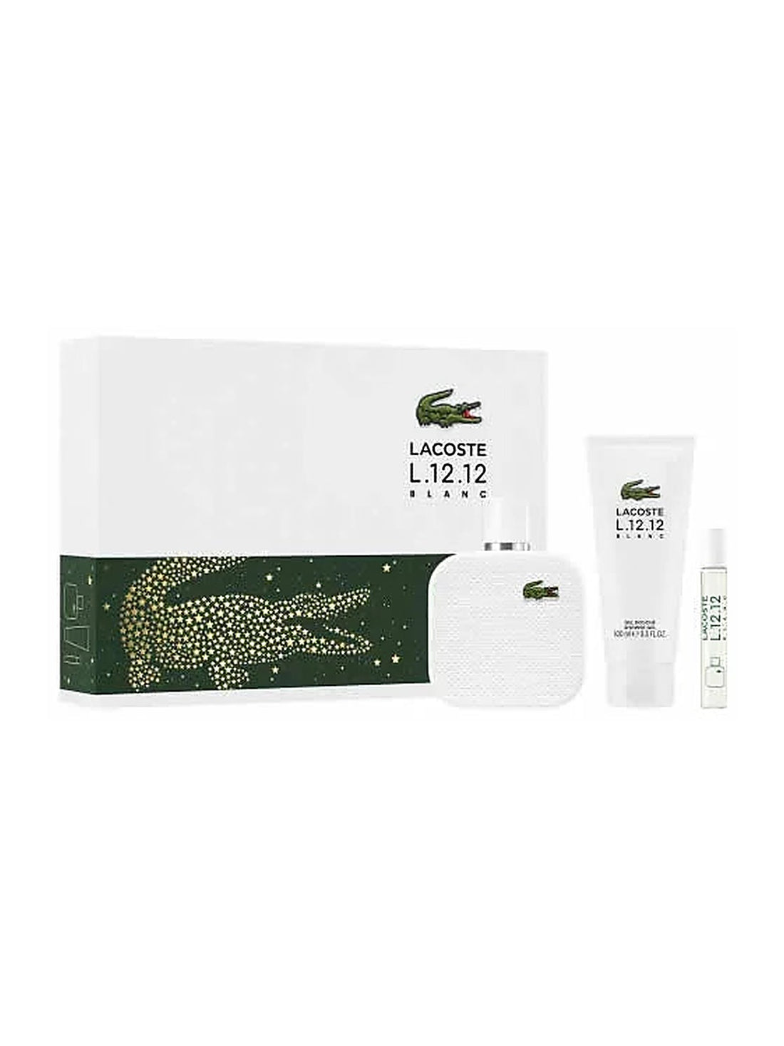Lacoste L.12.12 Blanc Men EdT Damen-Geschenkset 100 ml (3-Teilig)