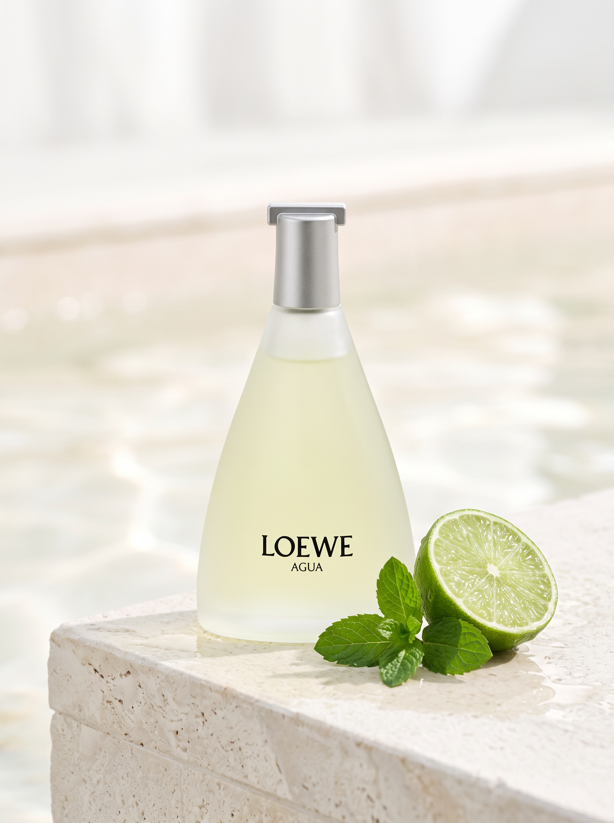 Loewe Agua Eau de Toilette 100 ml - Kegelflakon am Wasser mit Limette und Minze