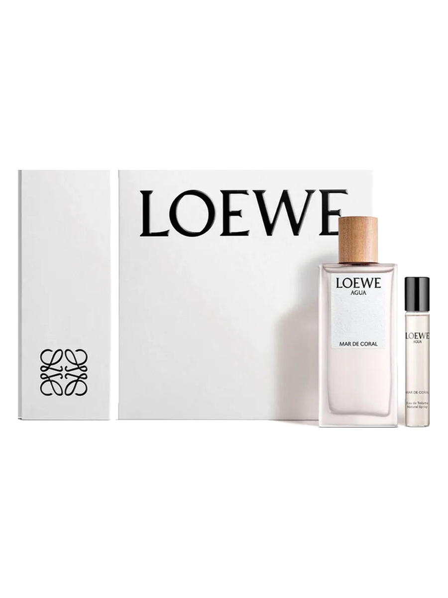 Loewe Agua Mar de Coral EdT Unisex-Geschenkset 150 ml (4-Teilig) - 150 Ml+20 ml - LOEWE