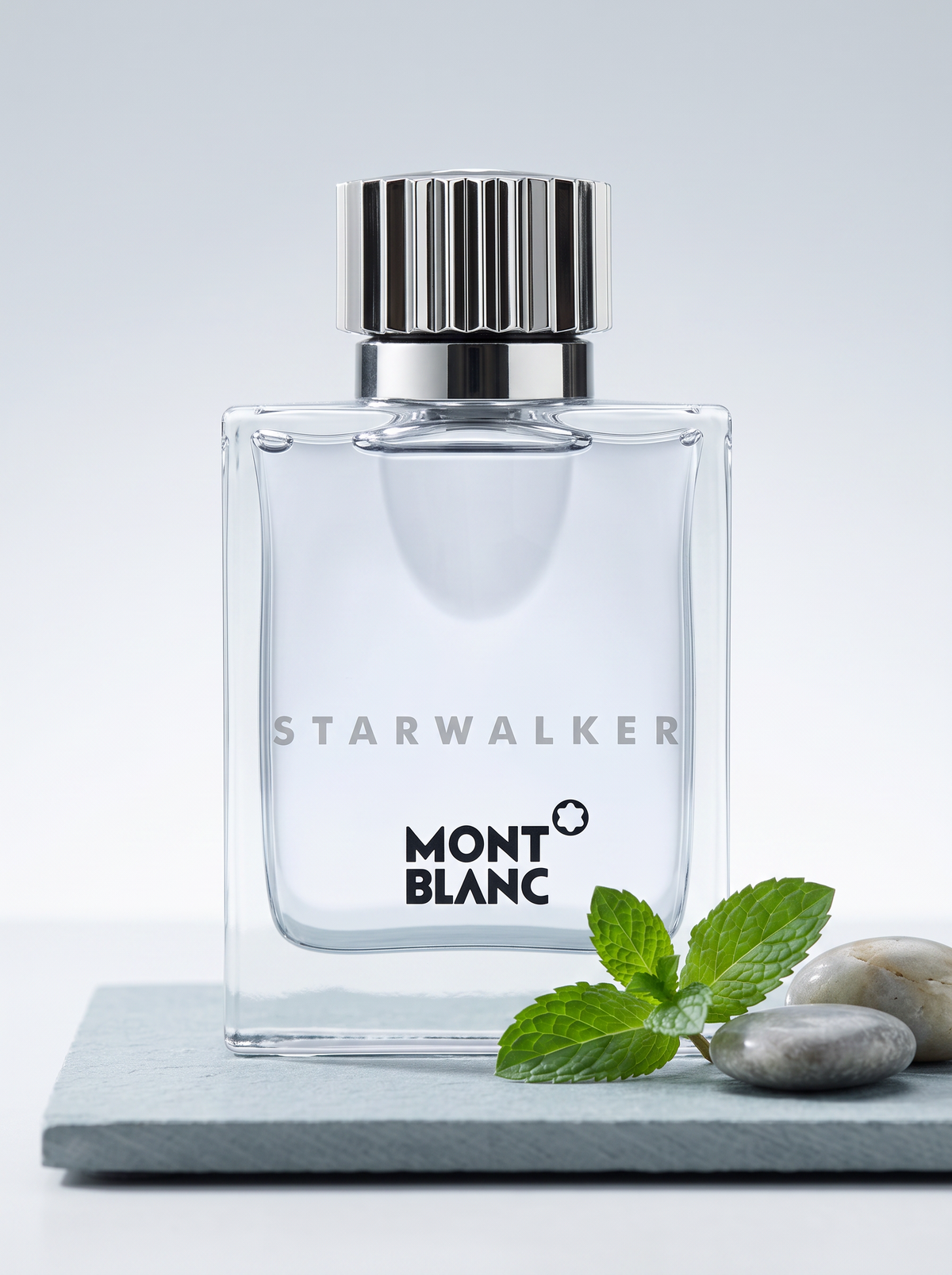 Montblanc Starwalker Eau de Toilette 75 ml - Flakon auf Schiefer mit Minze