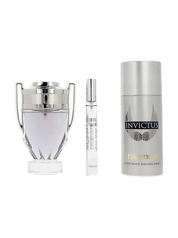 Rabanne Invictus EdT Herren-Geschenkset 100 ml (3-Teilig)
