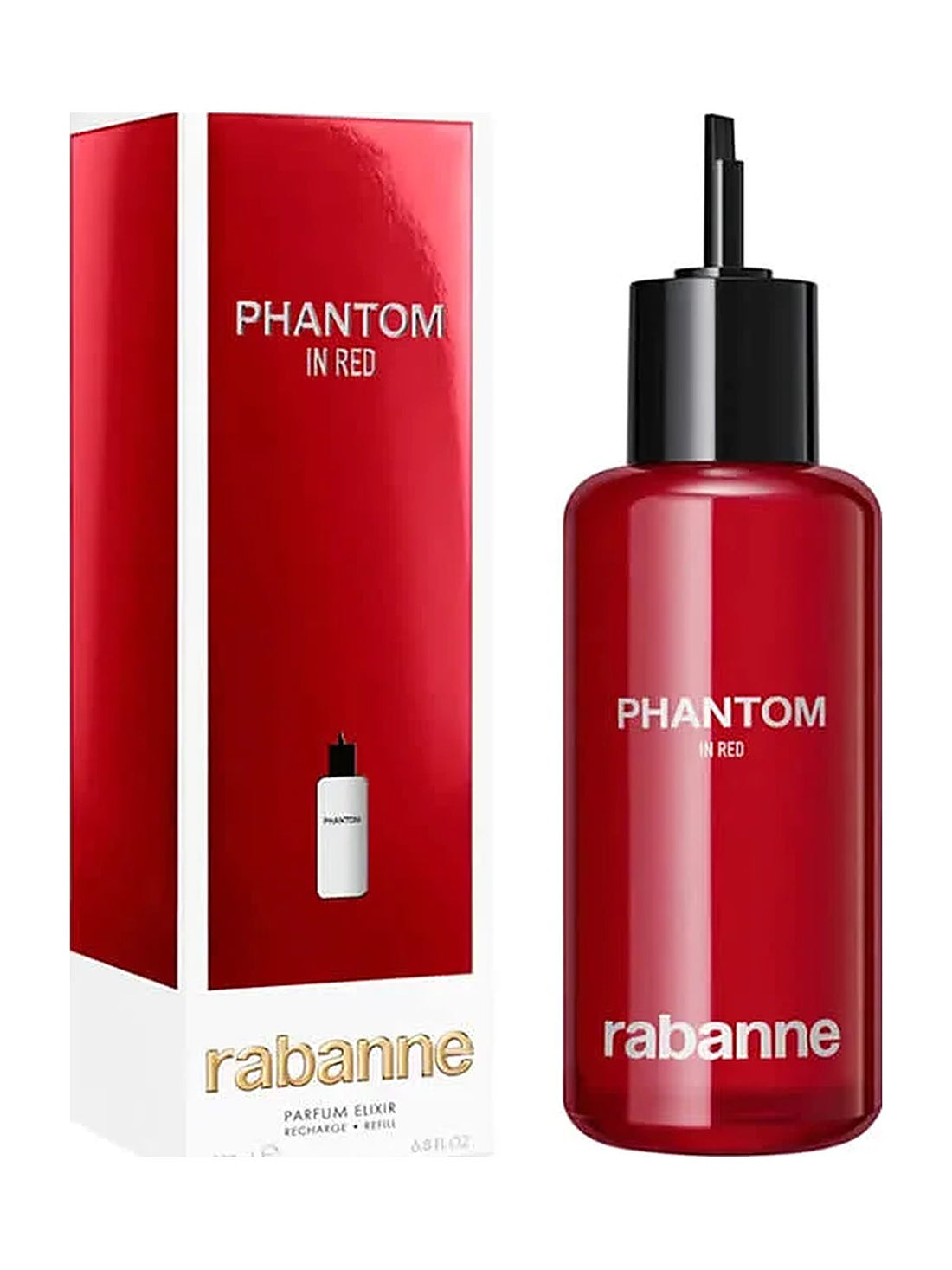 Rabanne Phantom In Red Parfum Elixir Parfum Refill Eau de Parfum Herrenparfum 200 ml