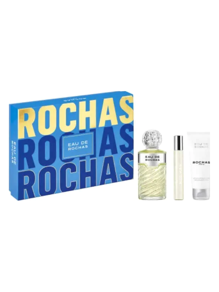 Rochas Eau de Rochas EdT Unisex-Geschenkset 100 ml (3-Teilig) - ROCHAS