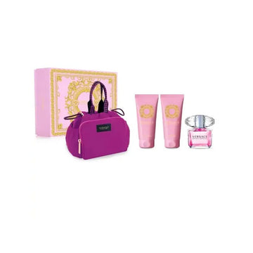 Versace Bright Crystal EdT Damen-Geschenkset 90 ml (4-Teilig)