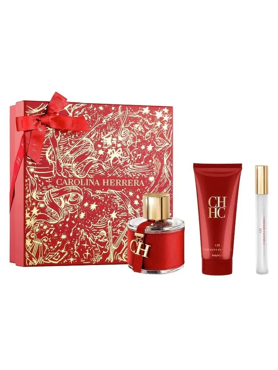 Carolina Herrera Ch EdT Damen-Geschenkset 100 ml (3-Teilig) - CAROLINA HERRERA