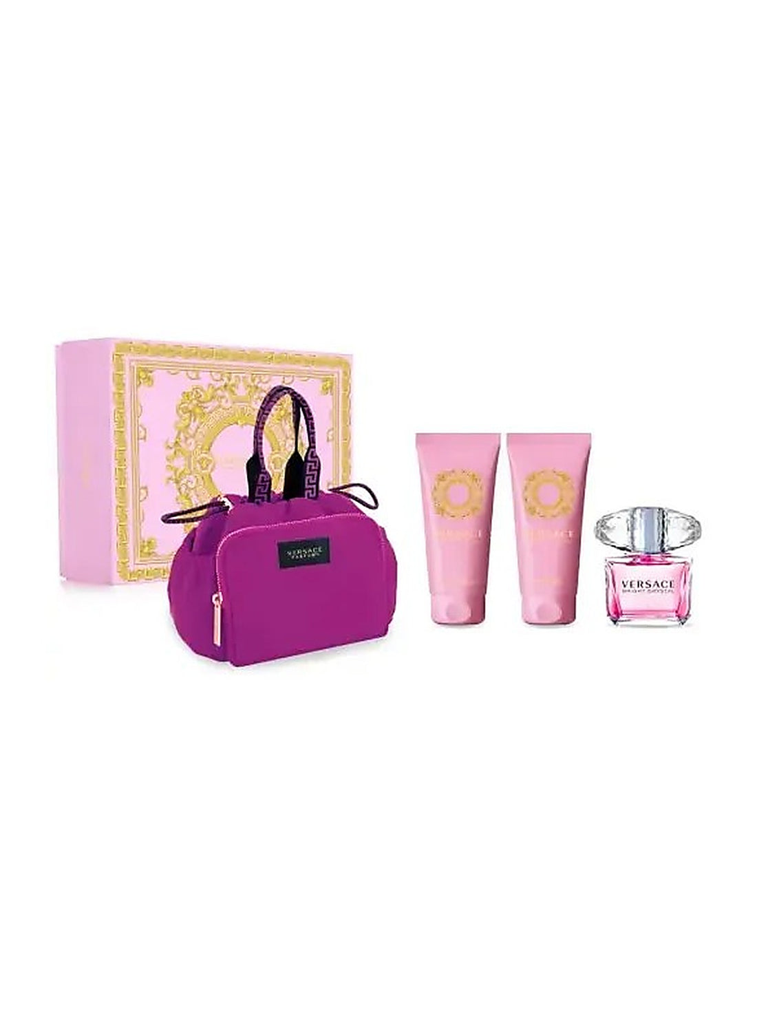 Versace Bright Crystal EdT Damen-Geschenkset 90 ml (4-Teilig)