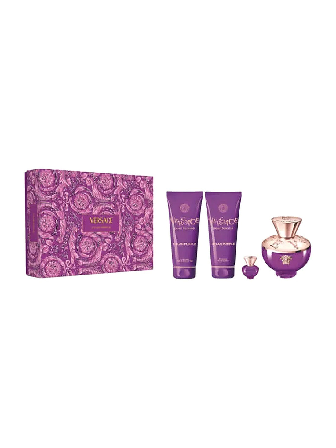 Versace Dylan Purple EdP Damen-Geschenkset 100 ml (4-Teilig)