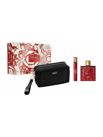 Versace Eros Flame EdP Herren-Geschenkset 100 ml (3-Teilig)