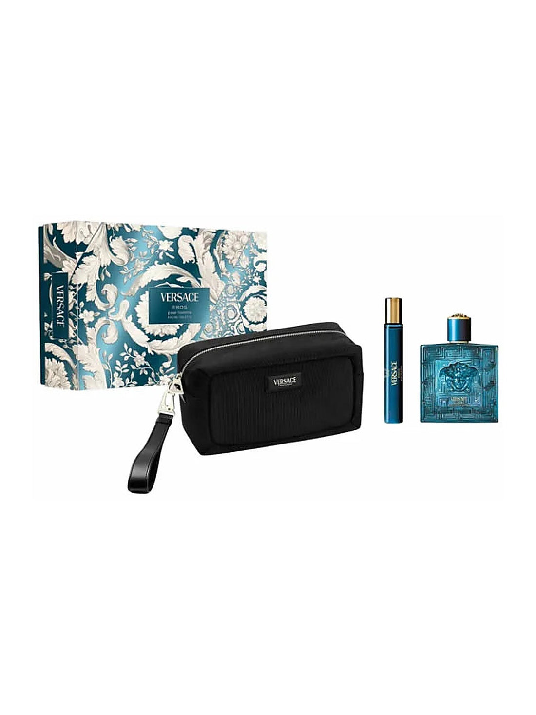 Versace Eros Pour Homme EdT Damen-Geschenkset 100 ml (3-Teilig)