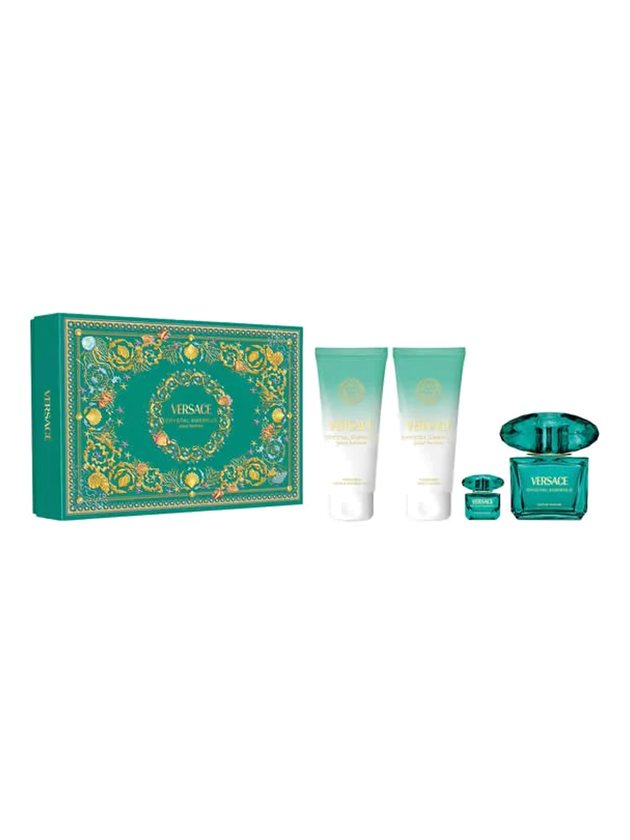 Versace Crystal Emerald EdP Damen-Geschenkset 90 ml (4-Teilig) - VERSACE