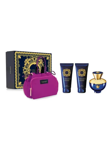 Versace Dylan Blue Pour Femme EdP Damen-Geschenkset 100 ml (4-Teilig) - VERSACE