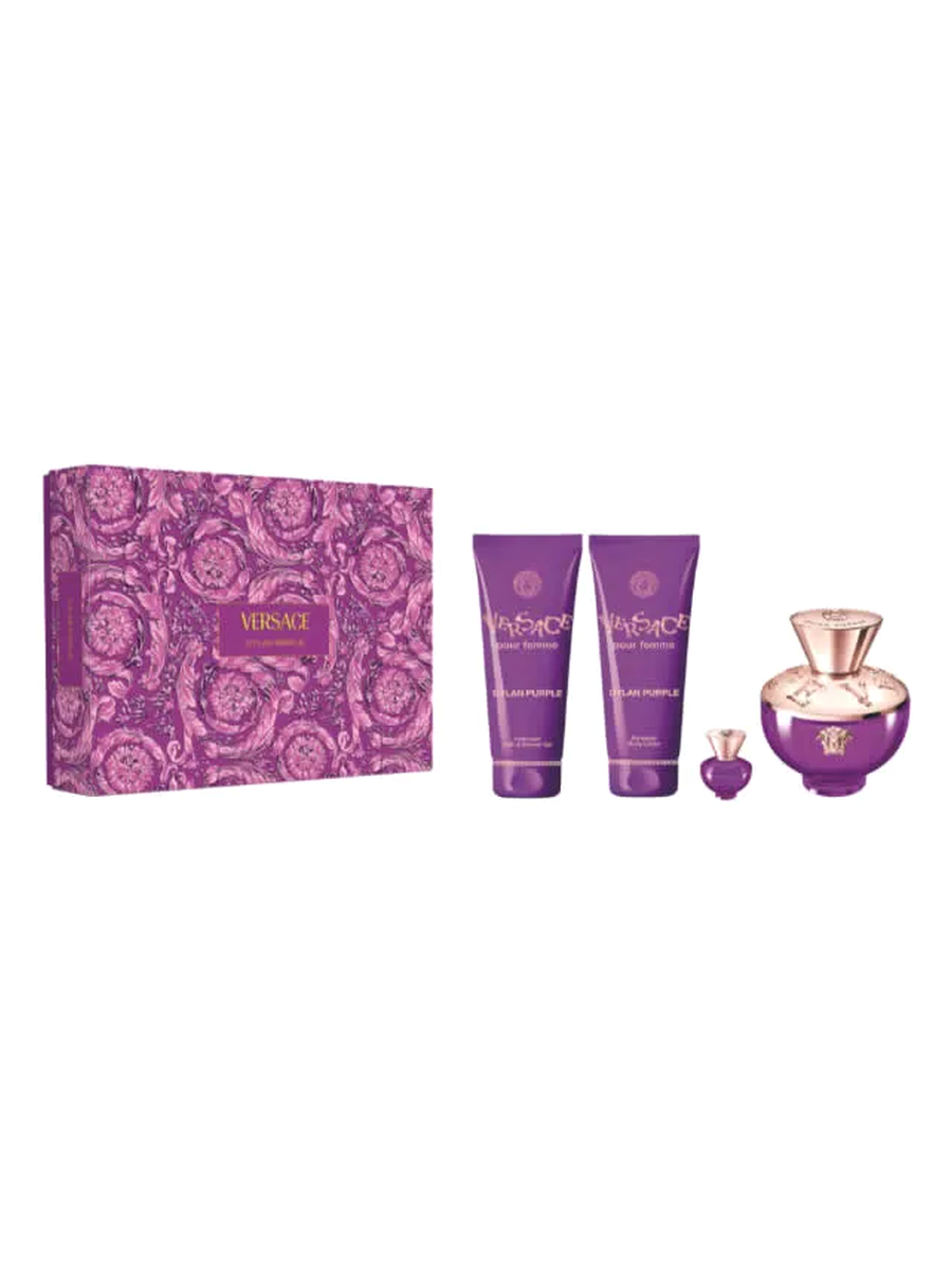 Versace Dylan Purple EdP Damen-Geschenkset 100 ml (4-Teilig) - VERSACE
