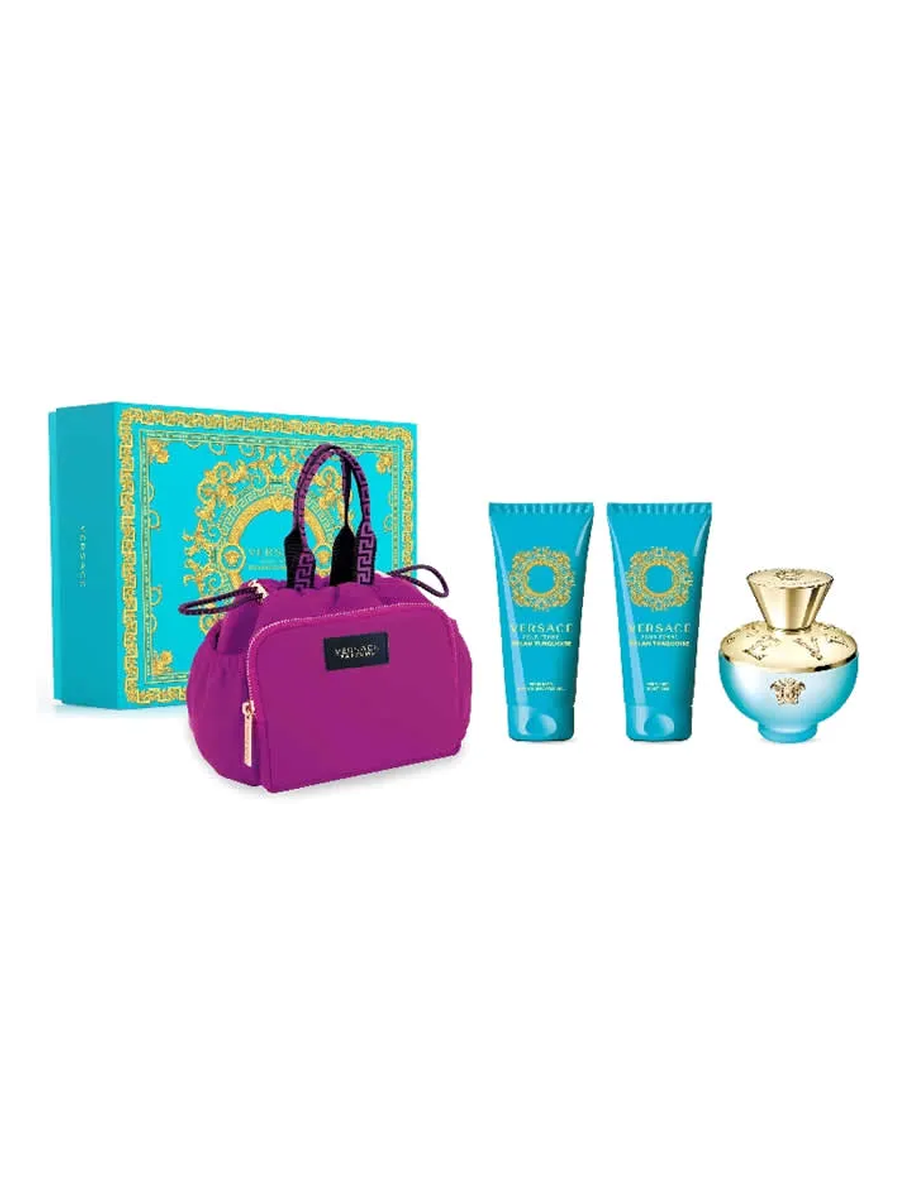 Versace Dylan Turquoise EdT Damen-Geschenkset 100 ml (4-Teilig) - VERSACE