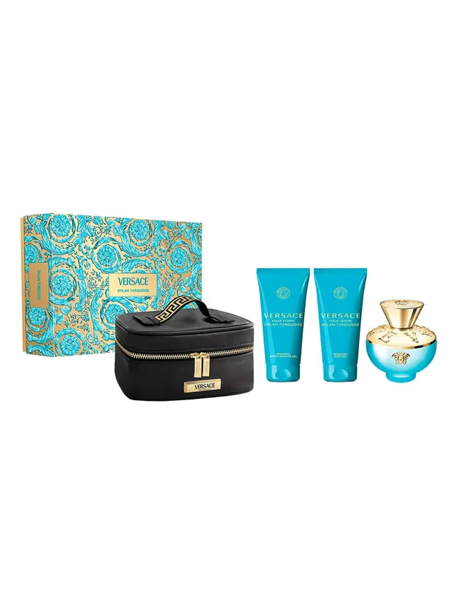 Versace Dylan Turquoise EdT Damen-Geschenkset 100 ml (4-Teilig) - VERSACE