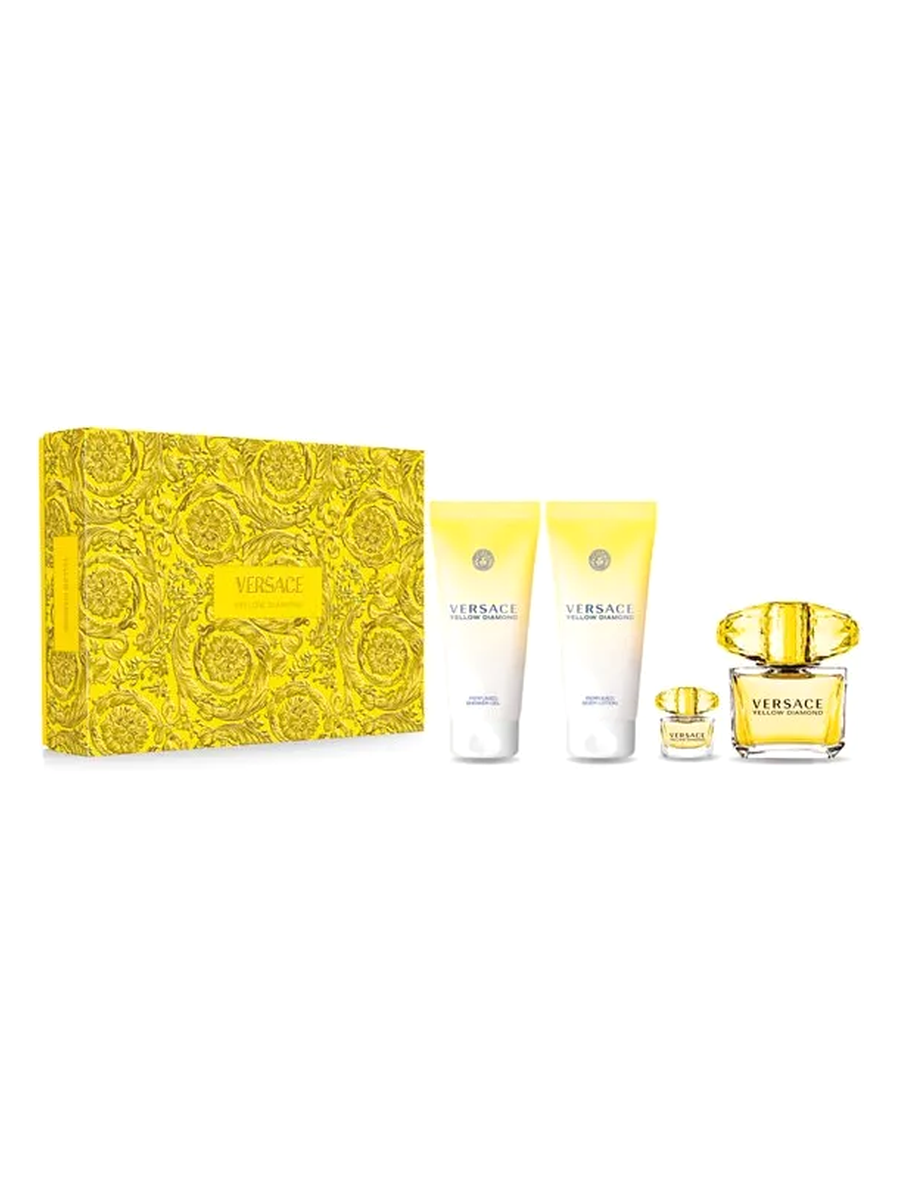 Versace Yellow Diamond EdT Damen-Geschenkset 90 ml (3-Teilig) - VERSACE