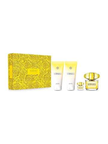 Versace Yellow Diamond EdT Damen-Geschenkset 90 ml (3-Teilig)